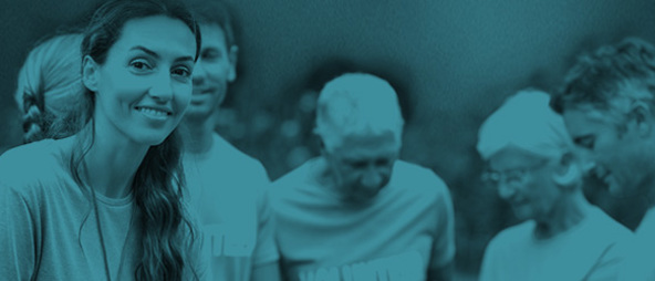 Group of people smiling